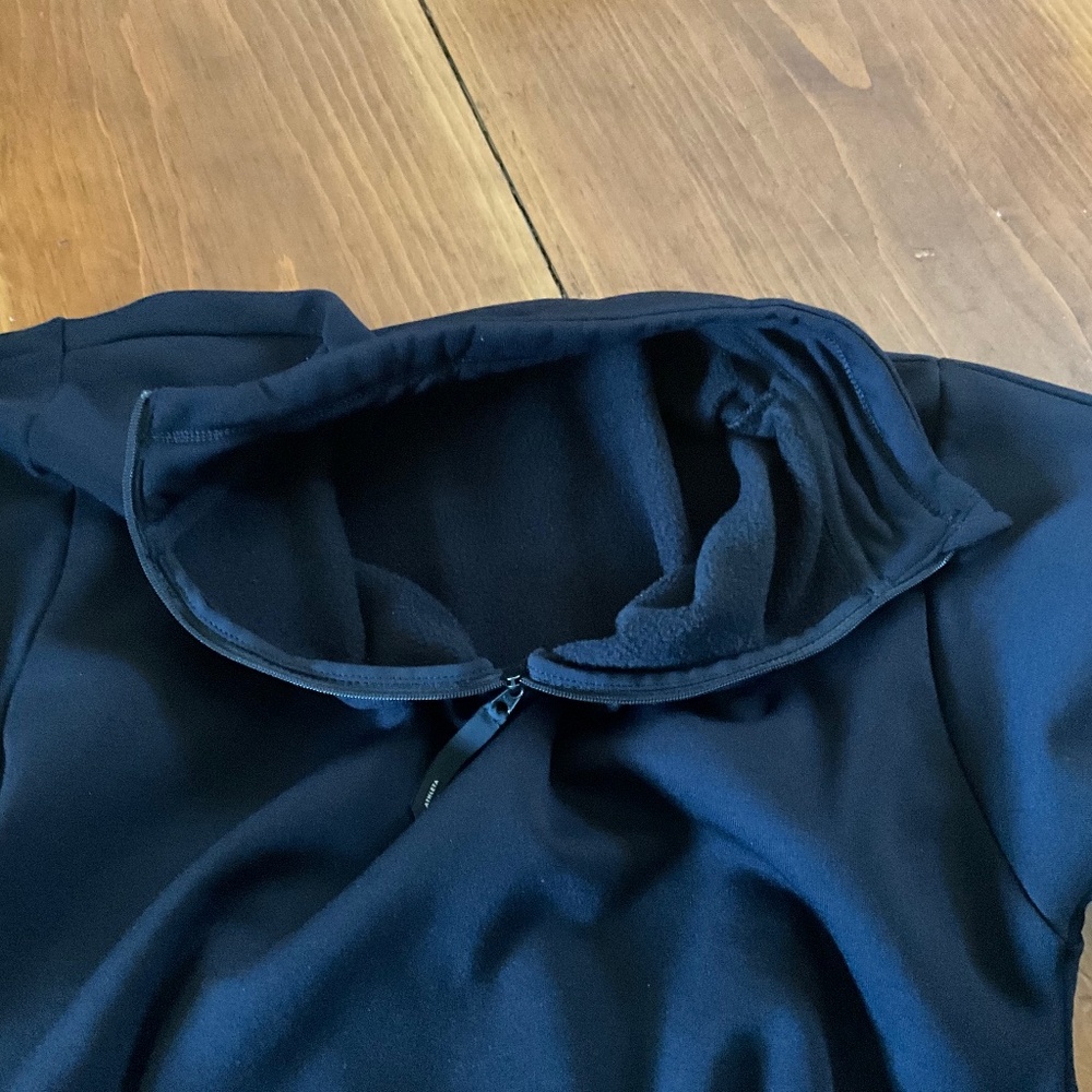 Athleta quarter zip hoodie cropped